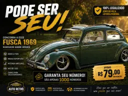 FUSCA VERDE 1969