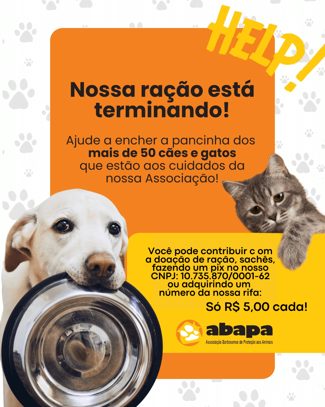 Campanha Arrecadação de Ração - ABAPA