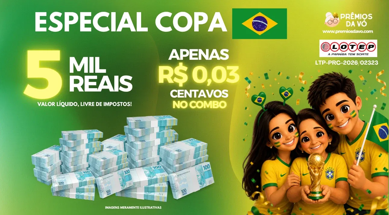 R$ 5 MIL REAIS 😱 POR R$ 0,03 CENTAVOS NO COMBO