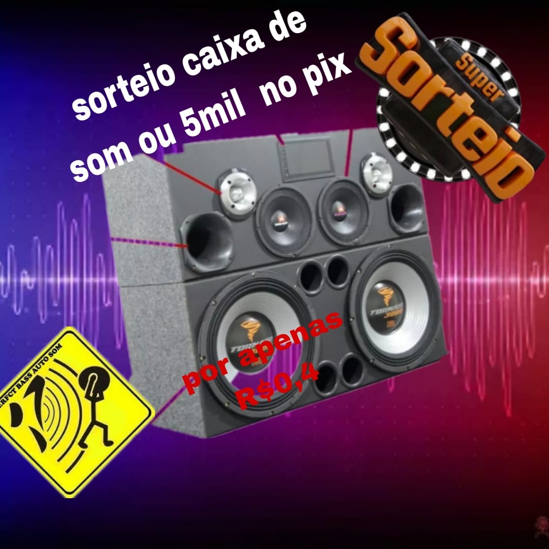 Caixa de som tornado ou 5k no pix