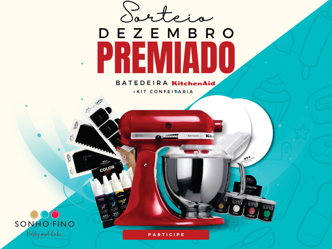 Batedeira KitchenAid + Kit Confeiteiro OU PIX R$2.000,00