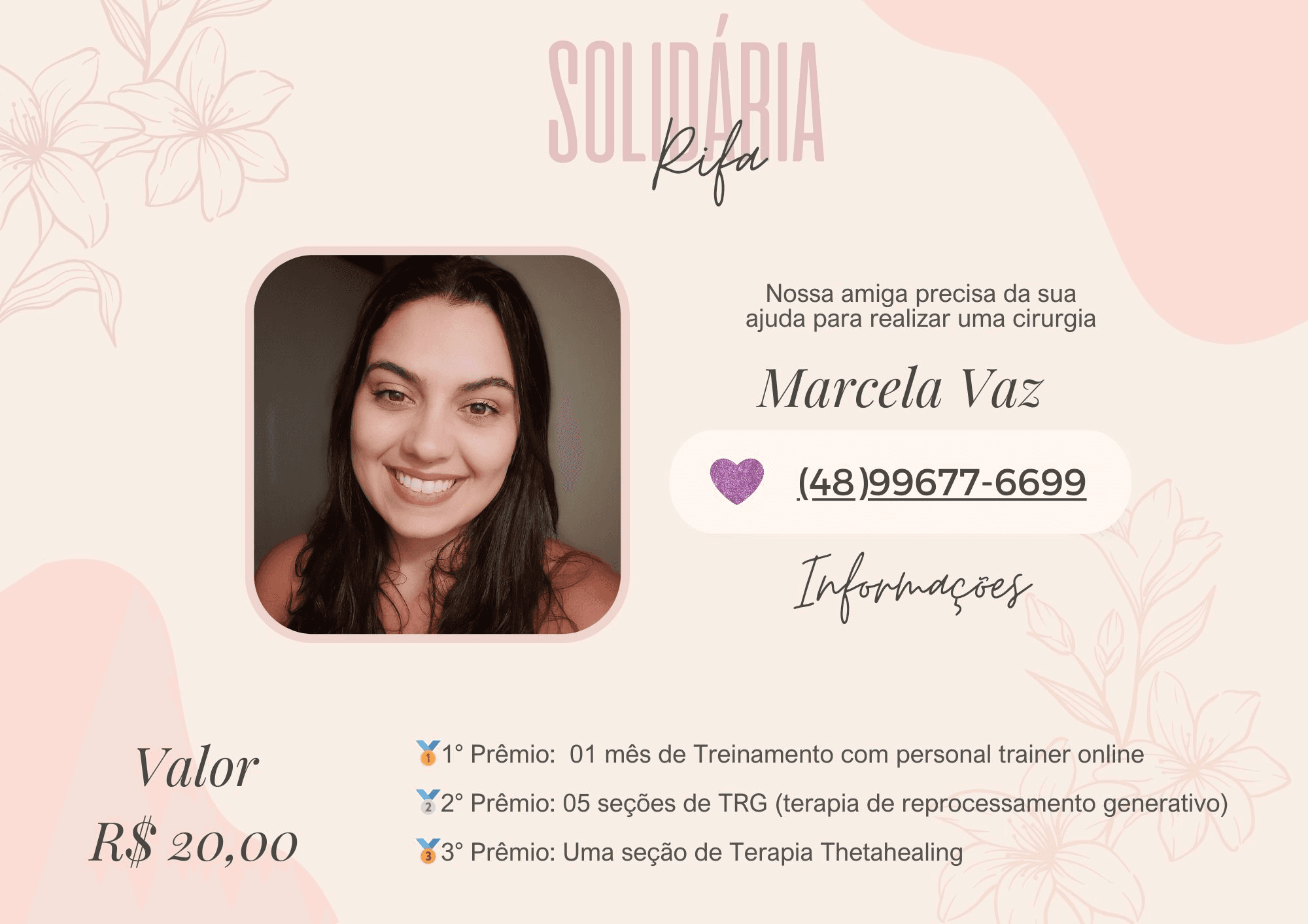 Rifa Solidária Marcela Vaz