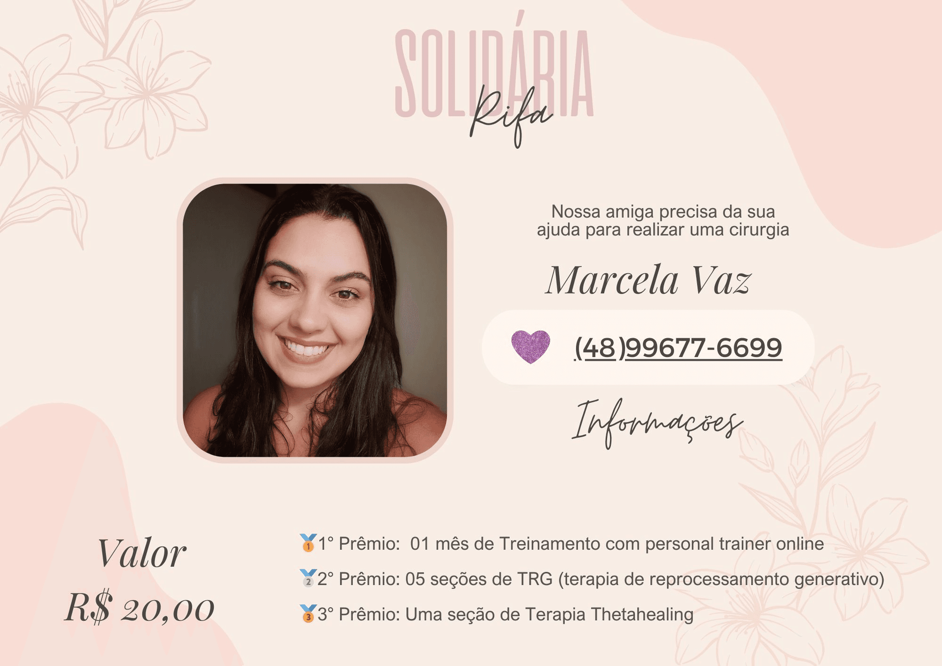 Rifa Solidária Marcela Vaz