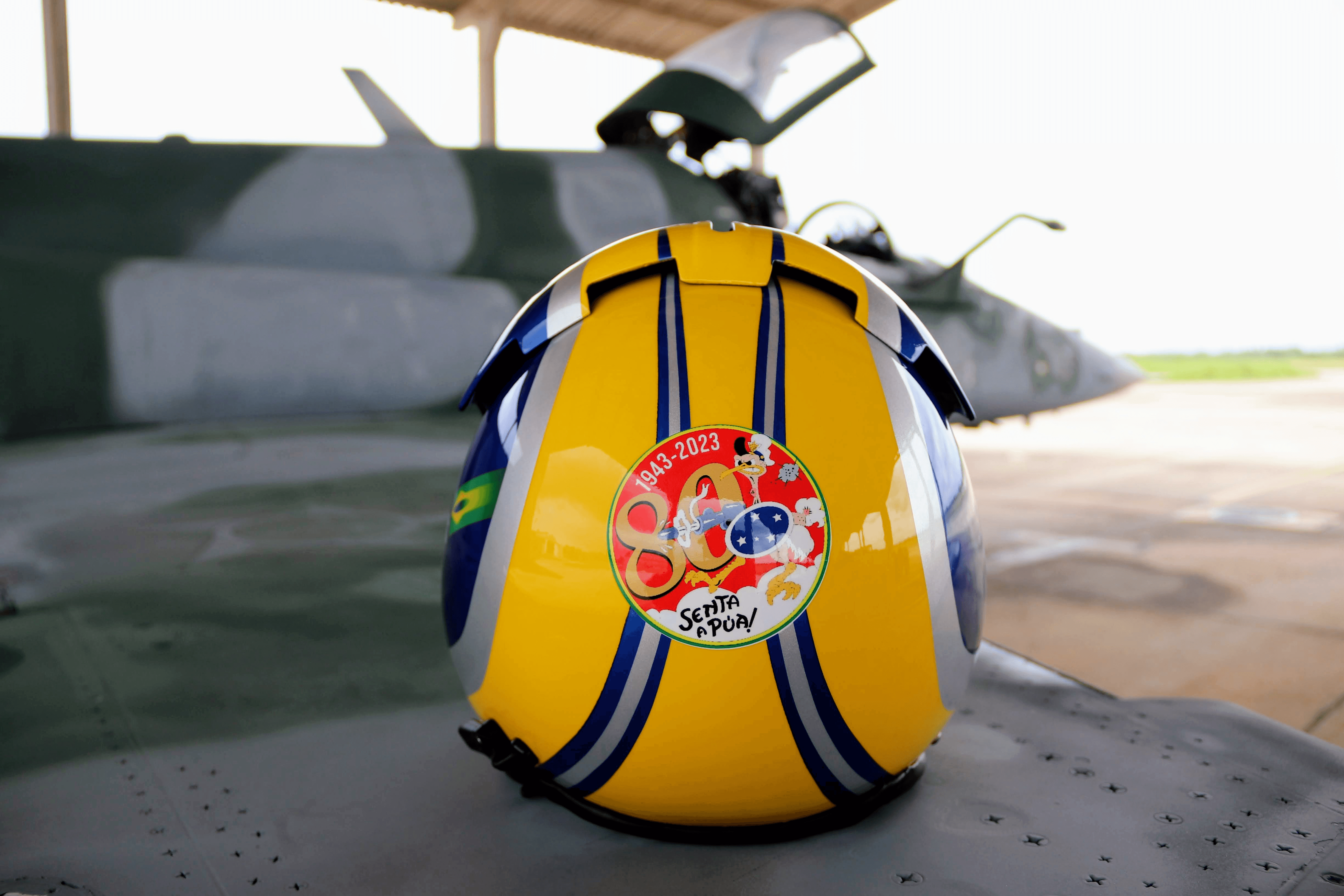 Capacete de Voo do 1° Grupo de Aviação de Caça