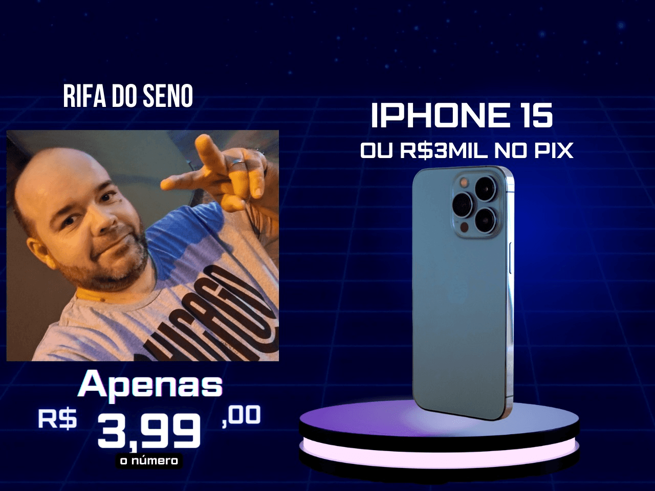 iPhone 15 ou 3k no Pix