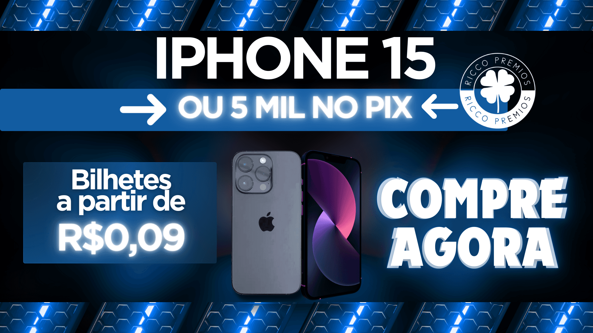 iPhone 15 ou R$ 5.000,00 no pix