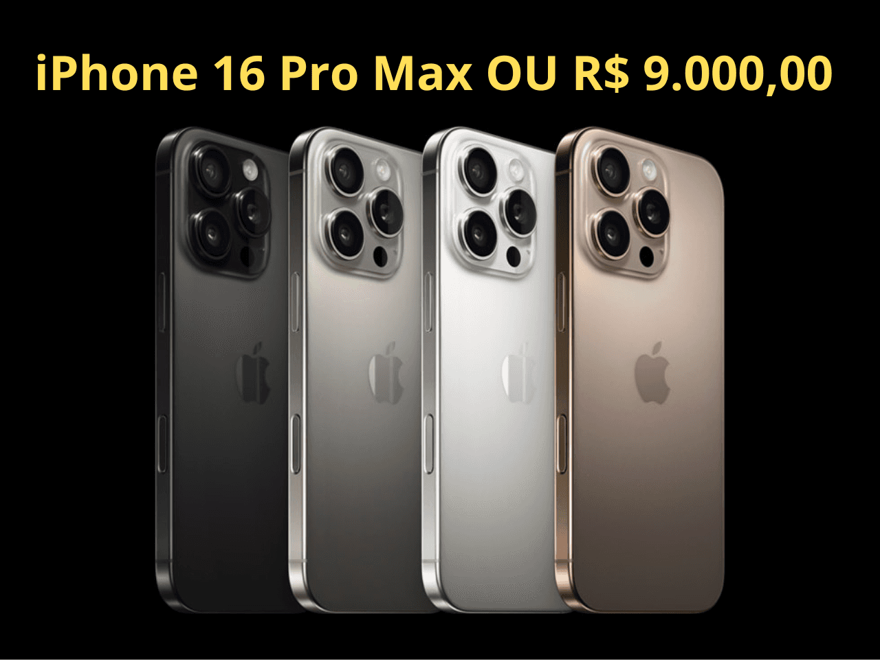 Super Sorteio - iPhone 16 Pro Max 256GB Lacrado