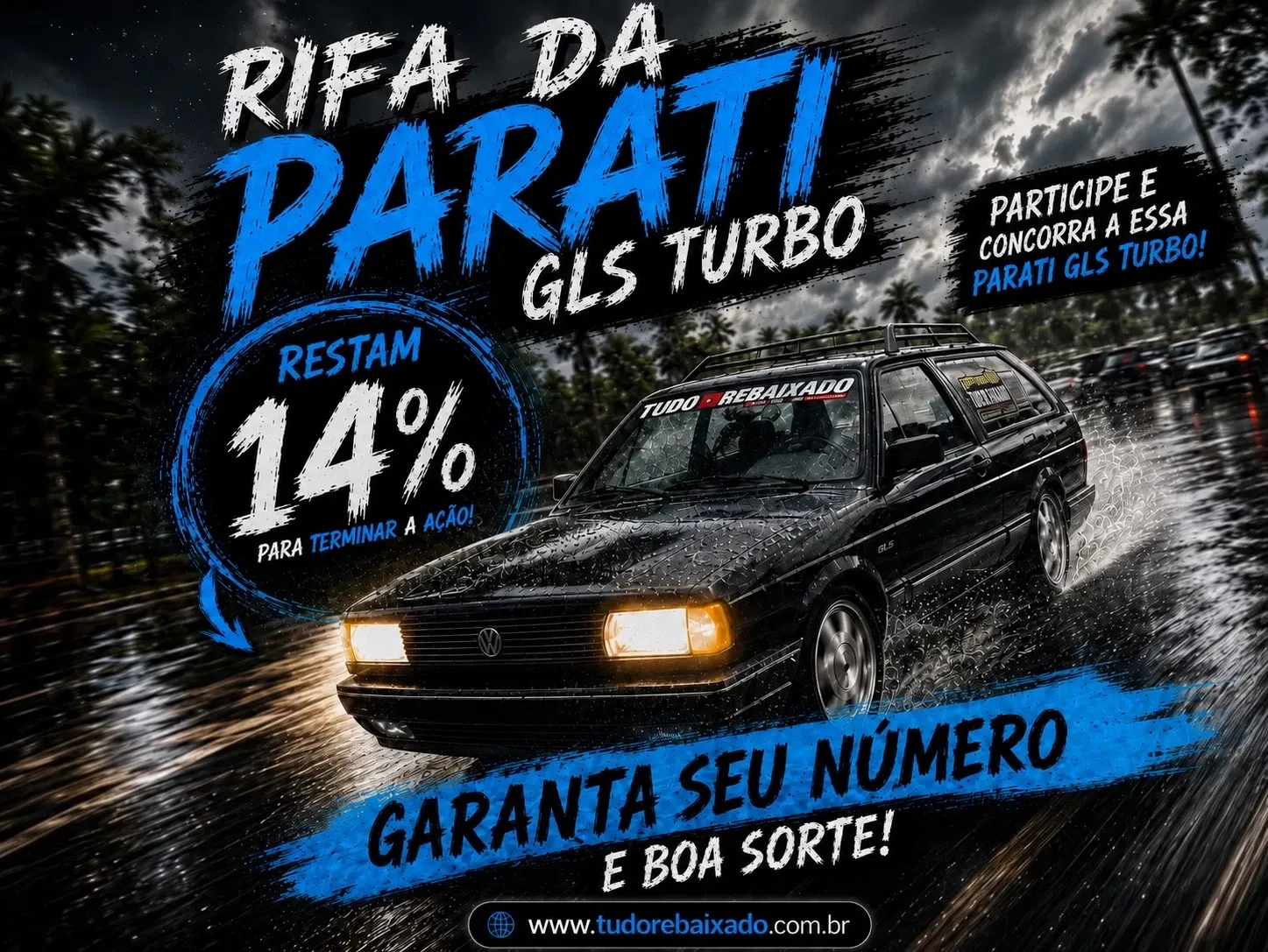 02ª AÇÃO - PARATI GLS 1.9 TURBO FORJADA 280 cavalos