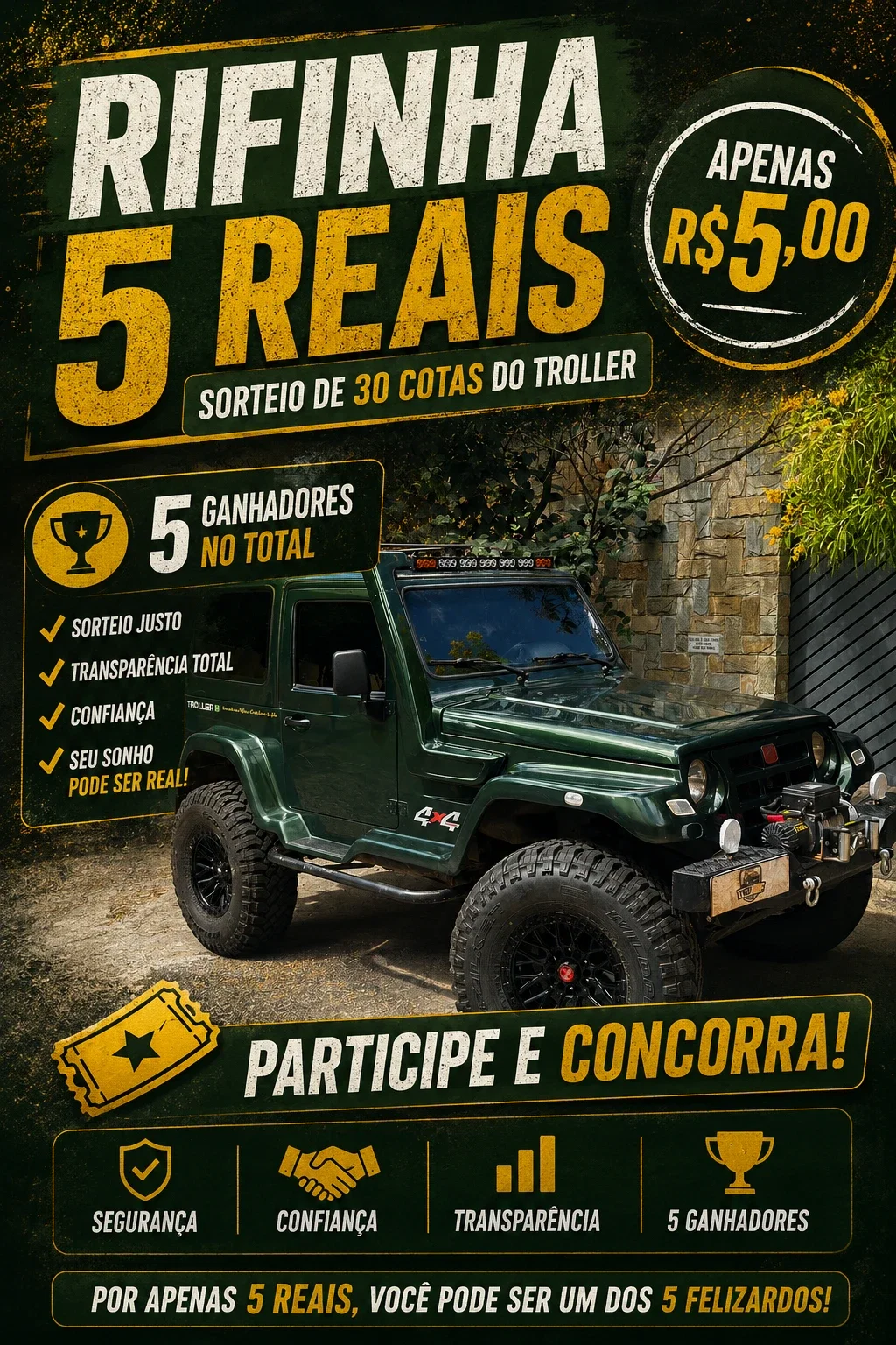 Primeira Rifinha 5 reais - Troller VITIRNE
