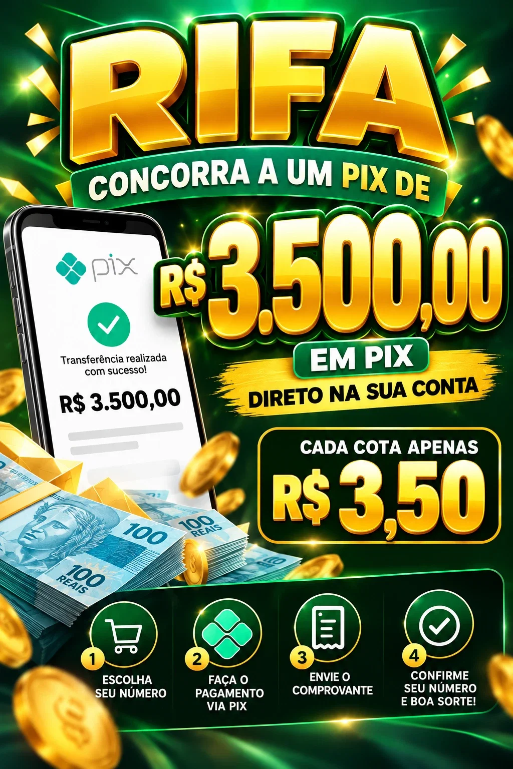 PIX DE R$ 3.500