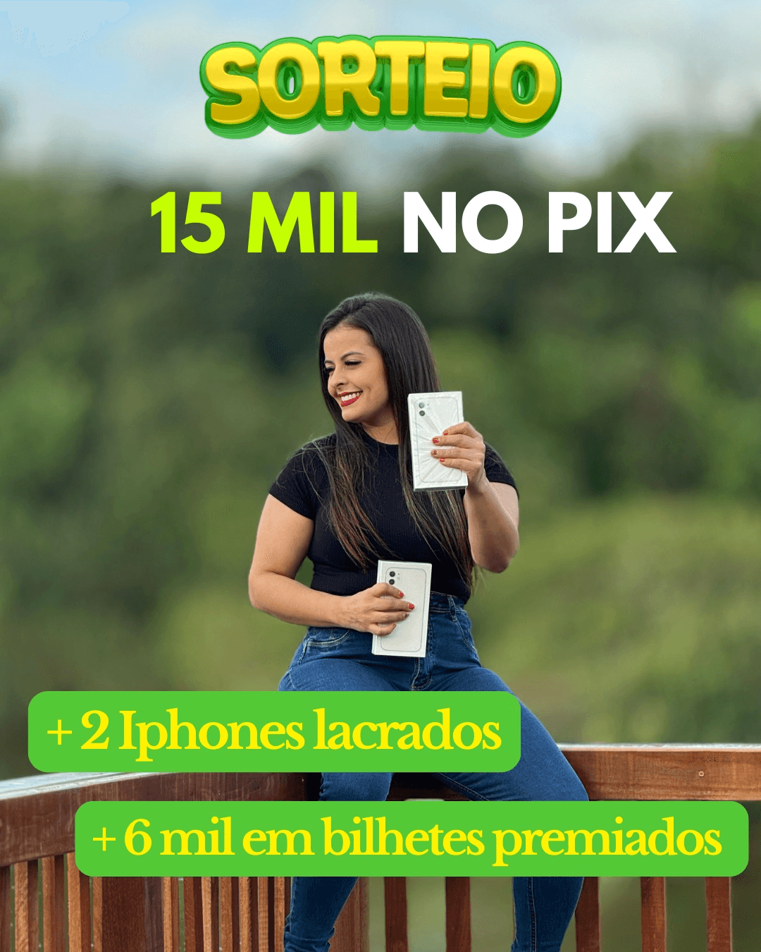 15k NA CONTA 2 IPHONE DE BILHETE PREMIADO E + DE 6K EM BILHETE PREMIADO