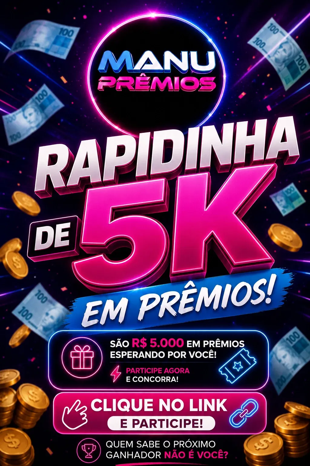 5K EM PRÊMIOS