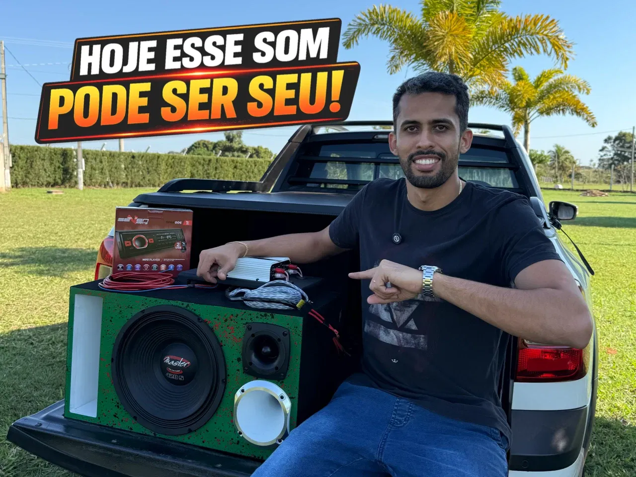 RAPIDINHA KIT TRIO MASTER 420 + TARAMPS TS800X4 + FIAÇÃO COMPLETA