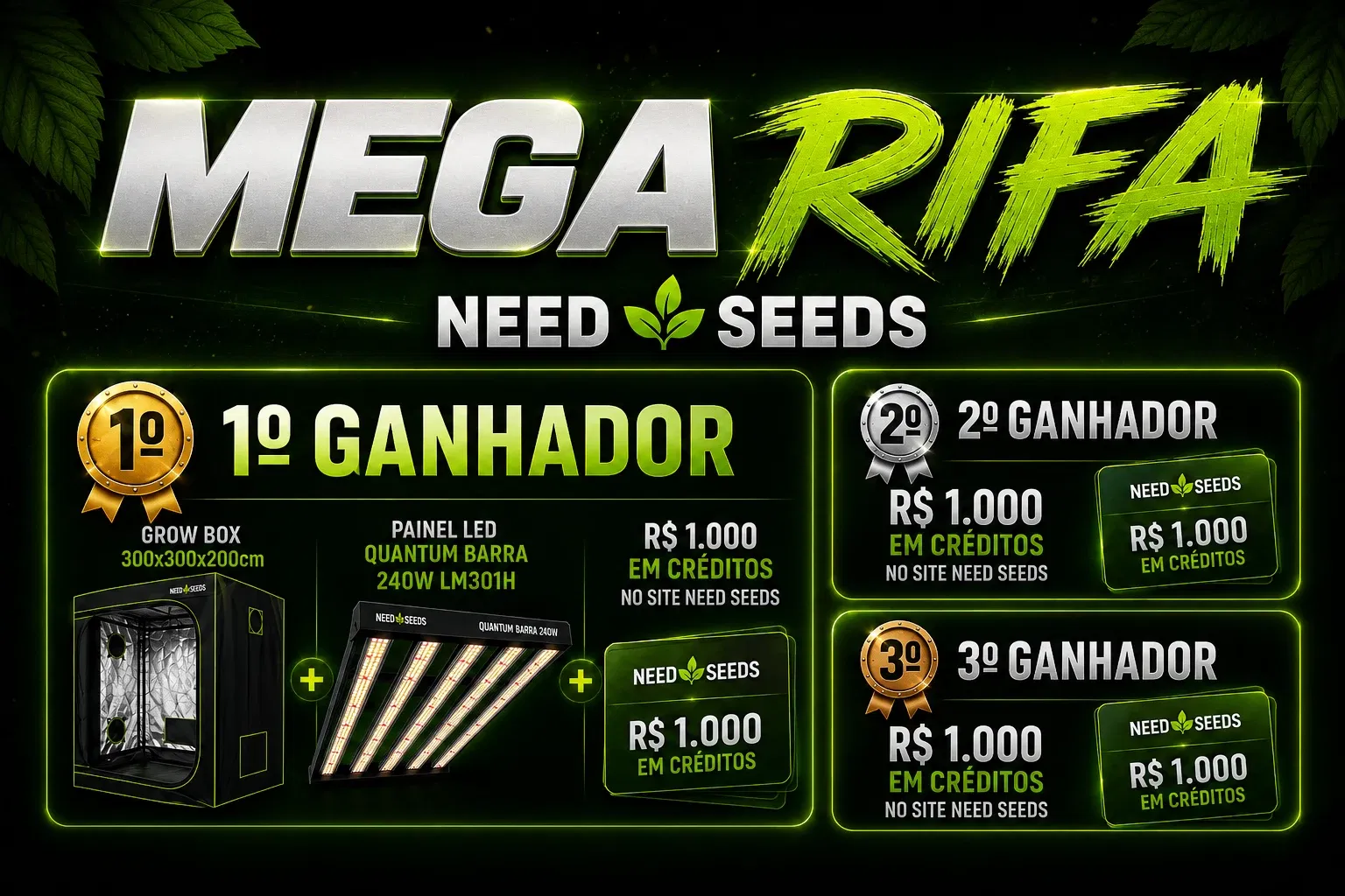 MEGA RIFA NEED SEEDS