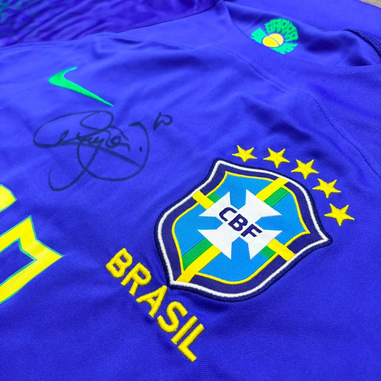Camiseta Oficial  Neymar Autografada - Rifa Arthur Sorocaba