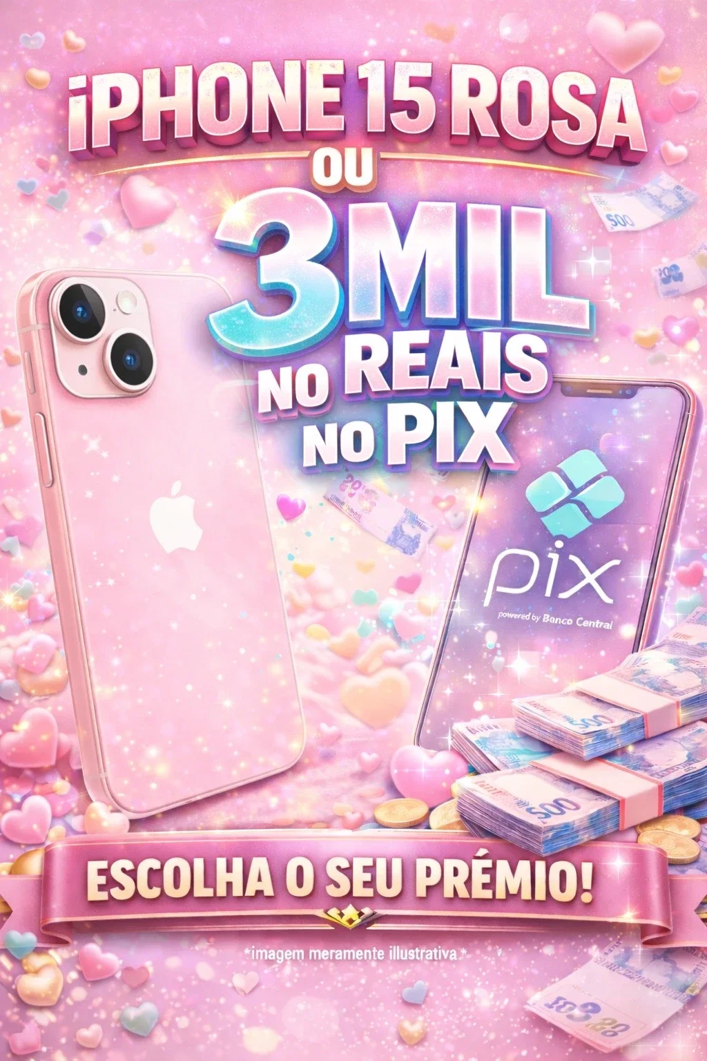 IPHONE 15 OU 3 MIL REAIS NO PIX