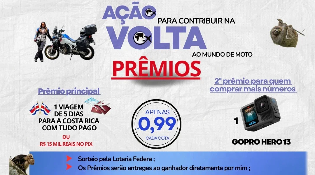 AÇÃO VIAGEM TUDO PAGO + GOPRO 13