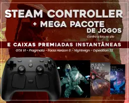 Steam Controller + MEGA Pacote de jogos! (Campanha #9 - 2026)