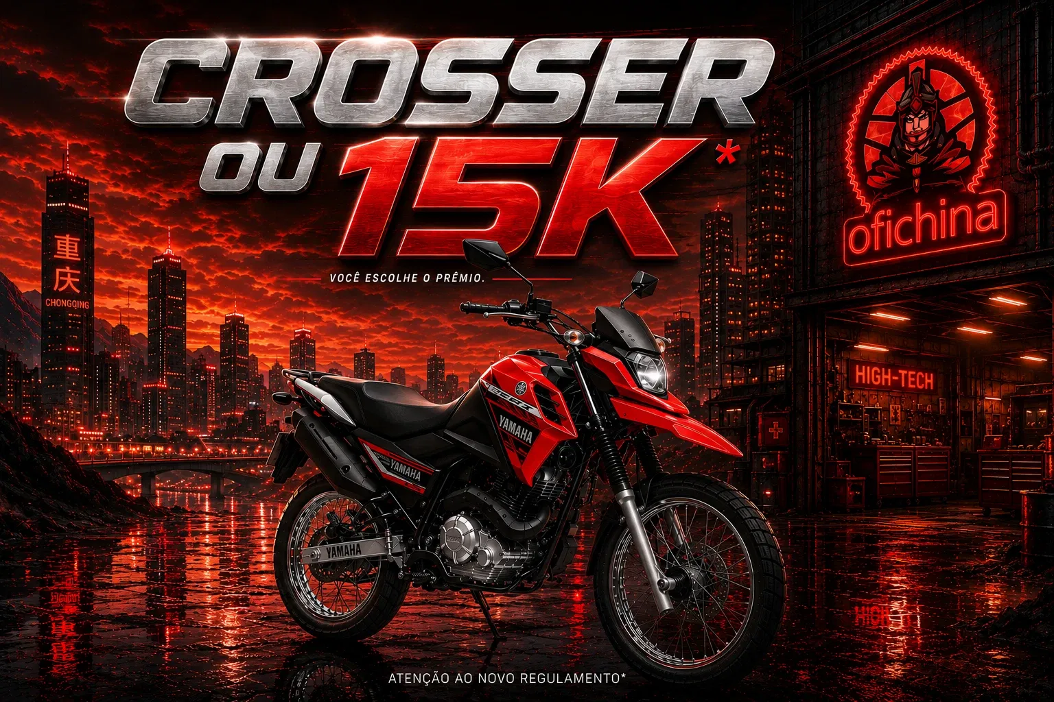 🎁Crosser Yamaha 2025 semi nova ou 15k no pix*🎁
