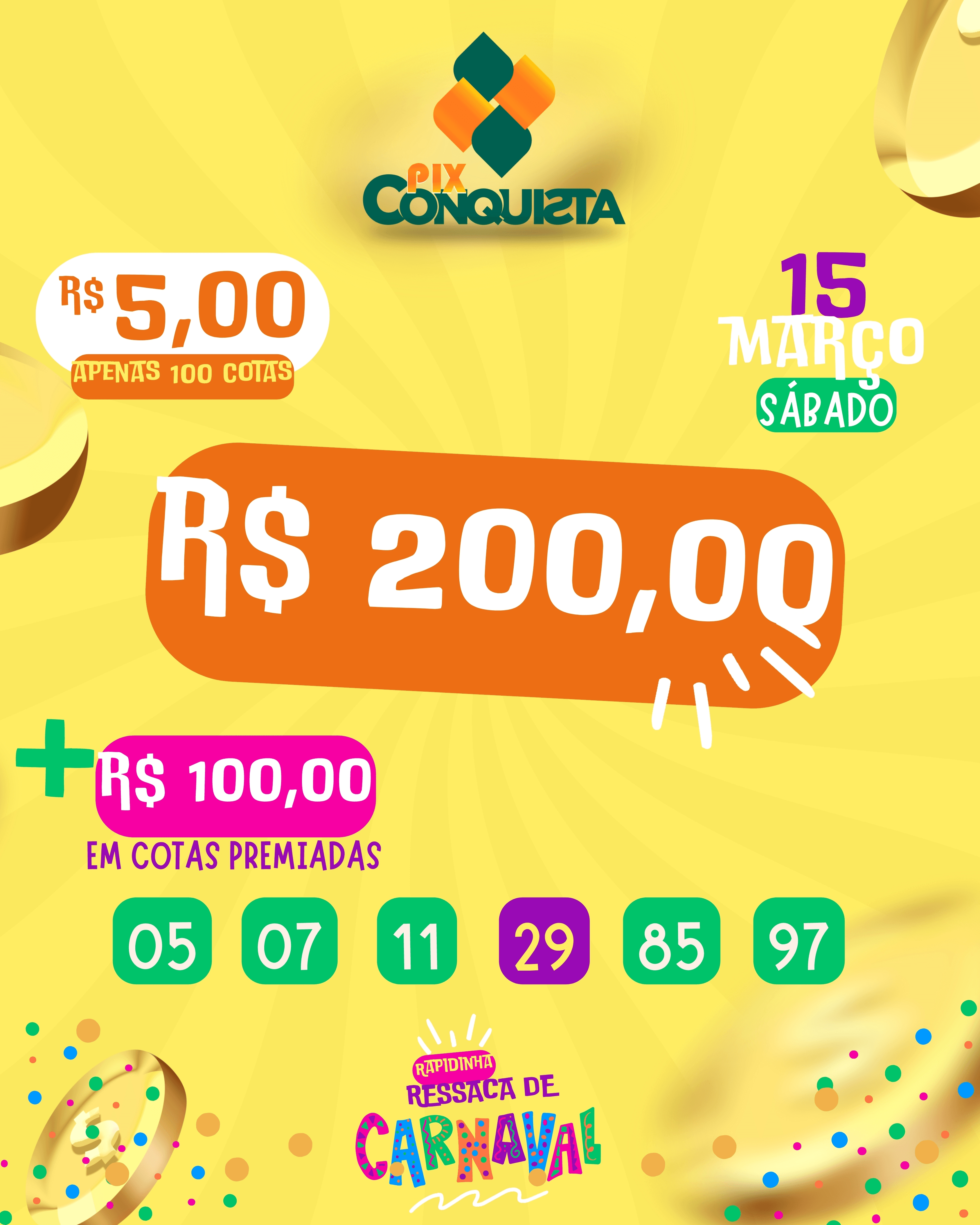 5 para 200! Rapidinha de Ressaca do Carnaval