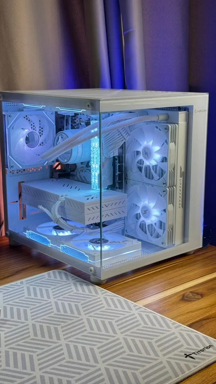 PC GAMER FULL WHITE RYZEN 5 5600X 16GB (2X8) DDR4 3200MHZ + RX 580 8GB