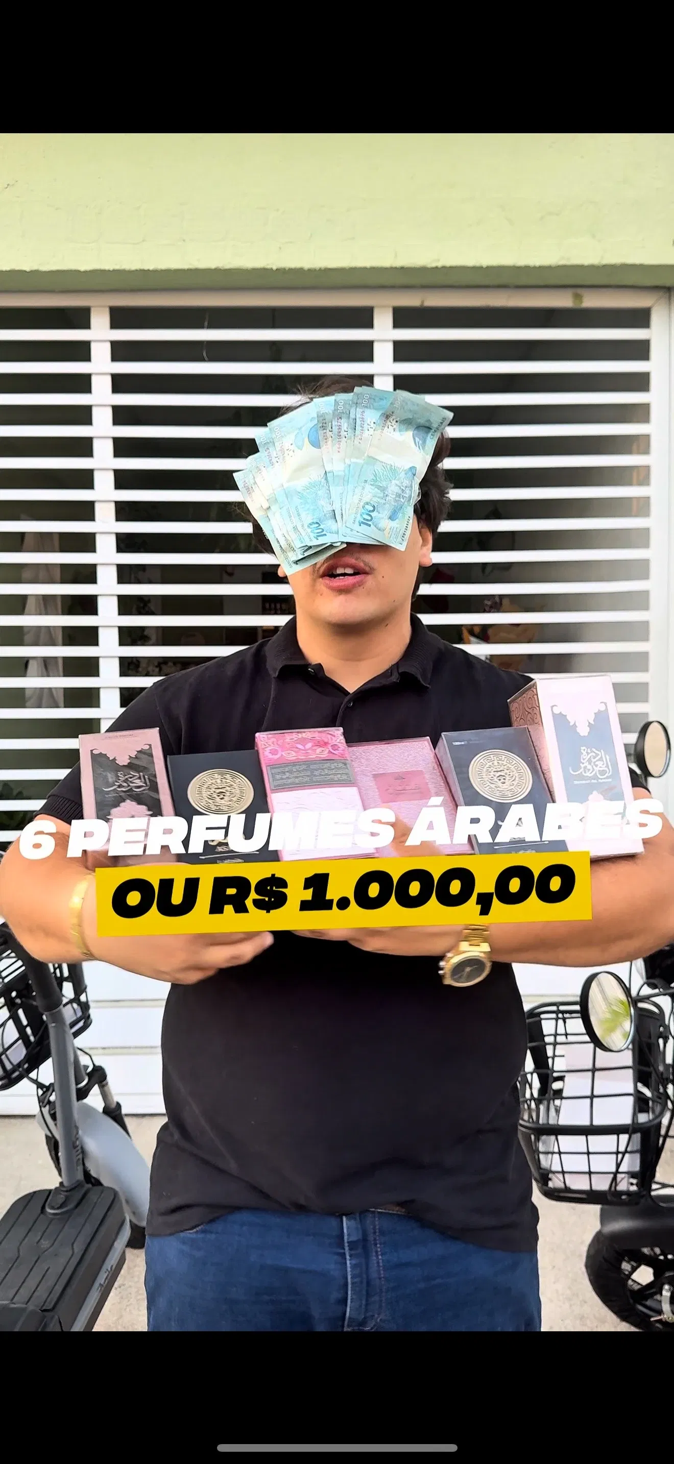 6 PERFUMES ÁRABES OU R$ 1.000,00