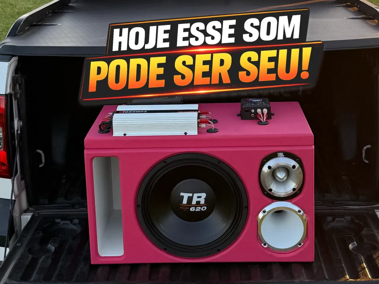 CAIXA BOB TRIO TR620 ROSA + FULL TARAMPS