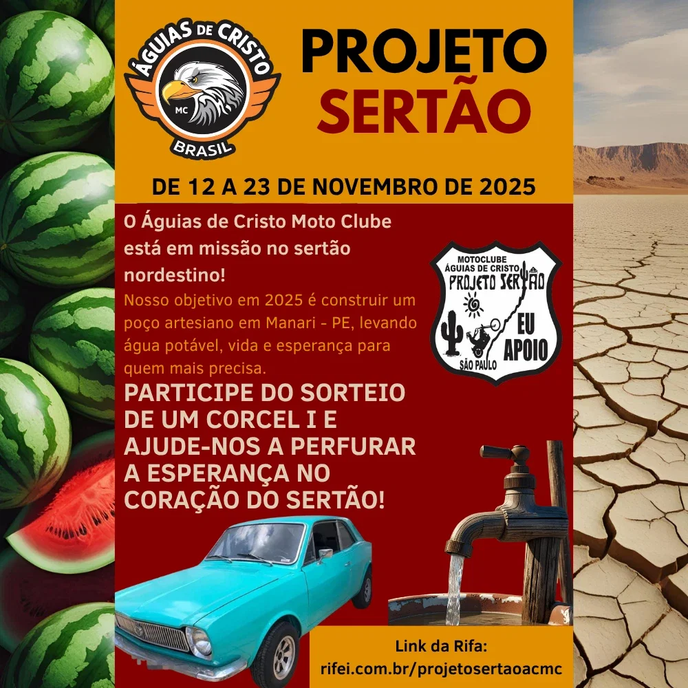 Aguias de Cristo MC - Projeto Sertão 2025 - Manari/PE
