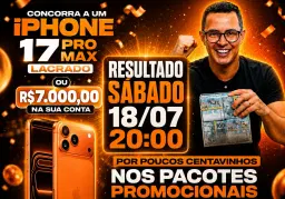 🚨📱20ª EDIÇÃO 🍏 IPHONE 17 PRO MAX ou 💸 R$ 7.000,00 NO PIX 🔥