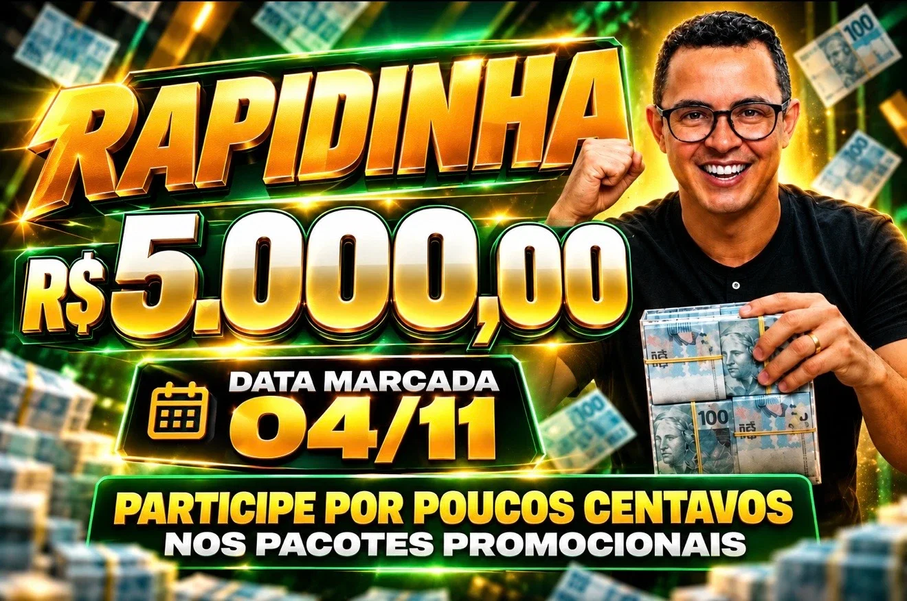 RAPIDINHA VALENDO R$ 5 MIL ⚡💰 DATA MARCADA.