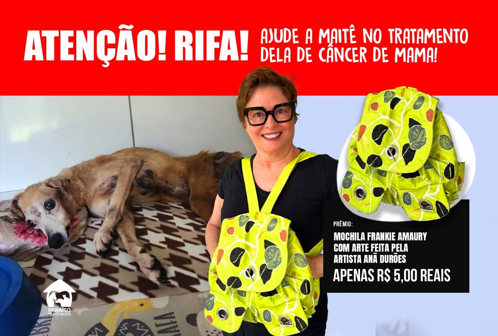 AJUDE A MAITÊ A TRATAR SEU CÂNCER DE MAMA