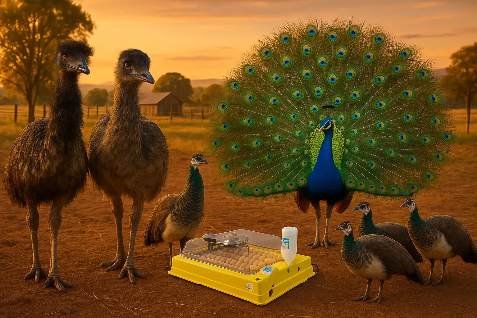 KIT CRIADOR EMU E PAVAO