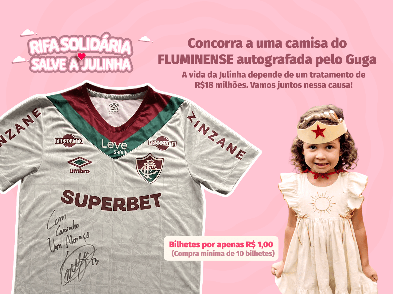 Camisa do Fluminense Autografada