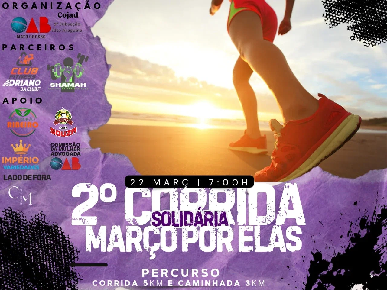 2° Corrida Solidária - Março por elas