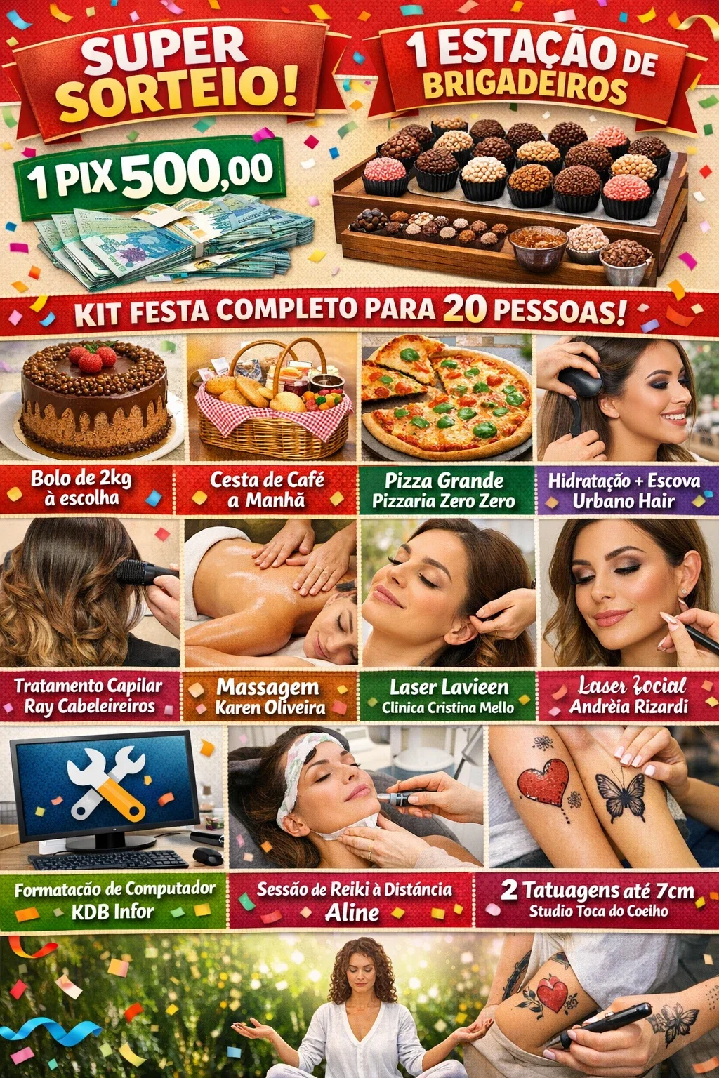 ✨ RIFA PREMIADA – 23 PRÊMIOS ✨